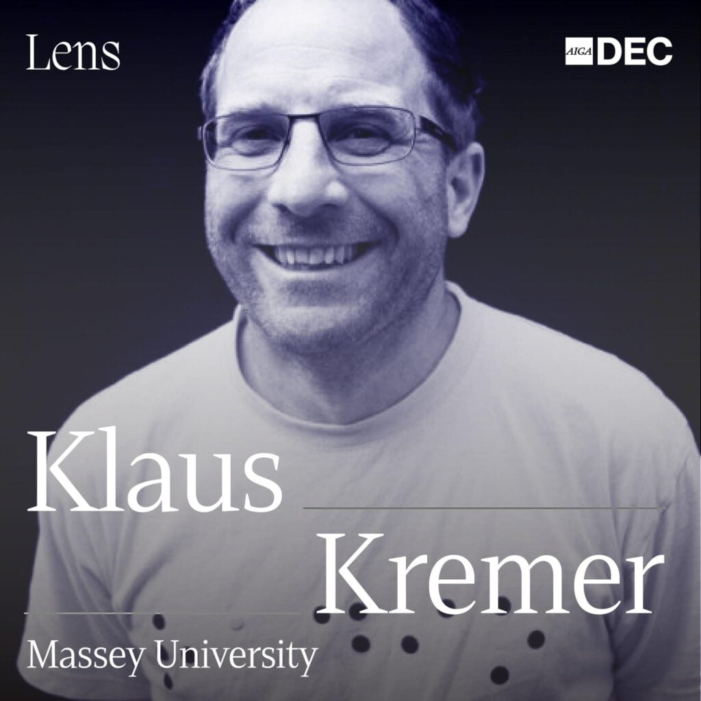 Klaus Kremer. Design for Emergencies Preparing Resilient Communities Panel AIGA Lens Symposium 2023